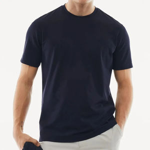 Camiseta de algodón para hombre de alta calidad, conjunto de ropa deportiva orientada a la exportación, ajuste deportivo, precio de fábrica al por mayor, OEM - Product Image 2