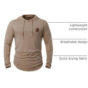 Sudaderas con capucha para hombre, tela elástica flexible, ideal para sesiones de gimnasio, entrenamientos y actividades al aire libre. - Product Image 3