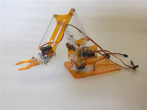 Best Selling DDRS HM-TY004 DIY <b>Mini</b> Colorful Industrial <b>Robot</b> Arm Acrylic & Metal Electric Rotating Mechanical - Product Image 2