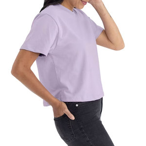 Wholesale Yoga Sport Women Crop T-Shirt Summer Summer Moisture Wicking Short Sleeve <b>Athletic</b> Cropped T Shirt - Product Image 3