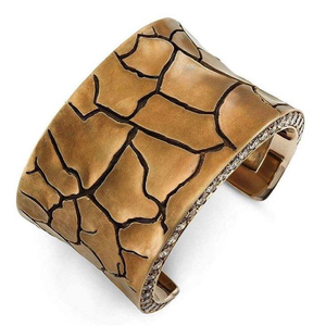 Brazalete de Cuerno de Alta Calidad, Unisex, con Incrustaciones de Diamantes, Forma de Luna, Estilo Vintage, con Perlas, Artesanía Natural de la India - Product Image 3