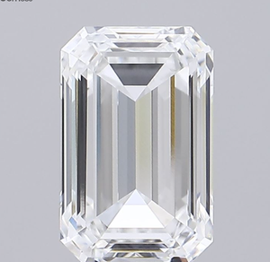 Diamante Cultivado en Laboratorio con Certificación IGI, Corte Esmeralda de 5.53 CT, Color E, Claridad VVS1, ROYAL GEMS, para Joyería - Product Image 1