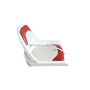 Atacado baixo back bass assento do barco vermelho branco Encosto Caiaque Pesca Assento Plástico dobrável assento marinho para o barco