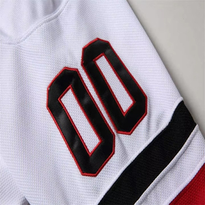 Jersey de Hockey sobre Hielo de Malla 100% Poliéster, Anti-UV 2026, Color Personalizado, Transpirable, Ecológico, Antibacterial, de Secado Rápido, con Impresión de Equipo - Product Image 3
