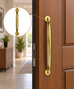 premium solid brass polish finish <b>T</b> <b>bar</b> door <b>handle</b> - Product Image 3