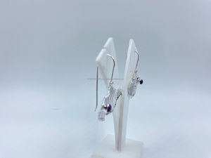 Boucles d'oreilles en argent pur blanc au meilleur prix avec placage à l'or légères et confortables pour une utilisation toute la journée pour les mariages et les fêtes - Product Image 2