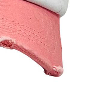 1908 White Pink Hat Embroidered Letter Baseball <b>Cap</b> Two Tone Adjustable Cotton Headwear Casual Fashion <b>Vintage</b> Style <b>Cap</b> for Men - Product Image 2
