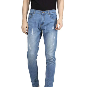 Custom Men's Jeans Men Casual Streetwear Workout High Waist Jeans Denim Trousers Pants Fall Stretch Pants for Men - Product Image 1