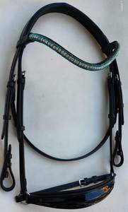 Brida para caballo de alta calidad, al por mayor, de cuero genuino, equipo ecuestre, para equitación, doma clásica, brida anatómica. - Product Image 6