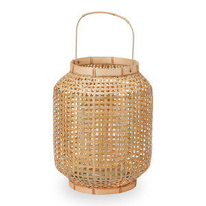 Handweave bamboo lanterns natural decor lantern <b>cheap</b> price wood <b>candle</b> jars & holders for sale - Product Image 5