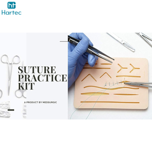Kit de Práctica de Sutura para Estudiantes de Medicina y Enfermería, Instrumentos de Acero Inoxidable de Grado Médico Reutilizables, Autoclavables Manualmente - Product Image 2
