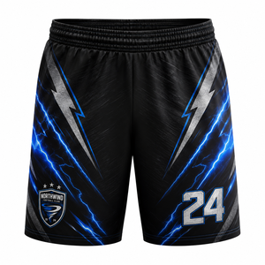 Pantalones Cortos Sublimados para Hombre del Club de Fútbol Northwind, 24, Transpirables, Cintura Elástica, para Todas las Temporadas, 100% Poliéster - Product Image 1