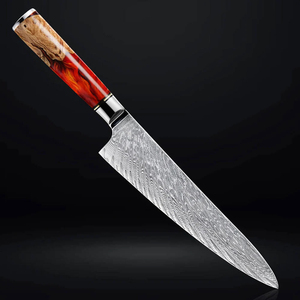 Cuchillo de Cocina Profesional de Acero Damasco, Hecho a Mano, Hoja de Alta Calidad para Rebanar y Picar - Product Image 2