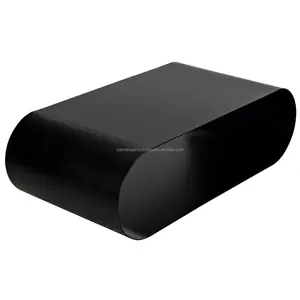 Modern Minimalist Wood Top Metal Frame Coffee <b>Table</b> with Storage Portable Design Living Room Furniture by Zahid Exports - Product Image 1