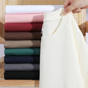 เสื้อยืดสตรีทแวร์ทรงหลวม คอตตอน 100% หนัก 220GSM แบบดรอปโชว์เดอร์  ลายตัวอักษร  รับสกรีนลายตามสั่ง ขายส่ง - Product Image 3