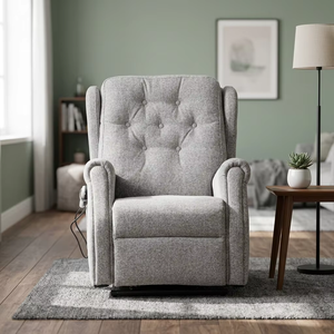 <b>Zero</b> <b>Gravity</b> Electric Power Lift Recliner Sofa <b>Chair</b> Massage Fabric Upholstered Single Seat Armchair with Wheels for Elderly - Product Image 4