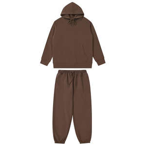 Conjunto Deportivo de Alta Calidad Personalizado 100% Algodón Francés Terry, Sudadera con Forro y Pantalones Deportivos Unisex - Product Image 5