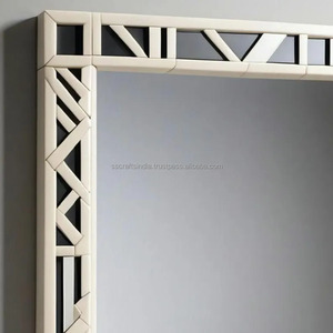 Espejo con incrustaciones de hueso hecho artesanalmente más vendido para decoración de pared elegante de tocador o vestíbulo disponible para suministro mundial - Product Image 2