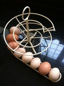 <b>Egg</b> <b>basket</b> modern kitchen storage solution durable metal <b>egg</b> holder <b>egg</b> rack stand counter top <b>egg</b> storage rack stylish - Product Image 2