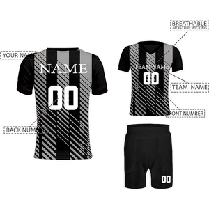 เสื้อฟุตบอลชายคุณภาพสูงแบบใหม่ พิมพ์ลายดิจิทัล ผ้าโพลีเอสเตอร์ เสื้อฟุตบอลเปล่าแบบกำหนดเอง ชุดฟุตบอล - Product Image 3