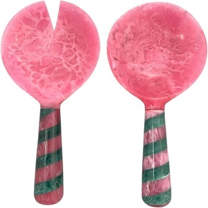 Newly Designed Eco-Friendly American Style Resin Salad Server <b>Set</b> Glossy Finish Dishwasher Safe <b>Microwave</b> Safe Oven Safe Salad - Product Image 5