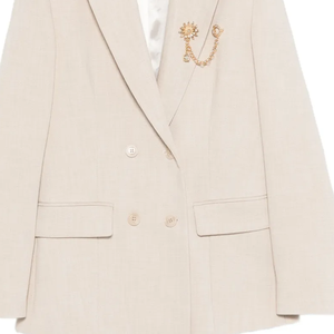 Nouvelle Tendance Mode Femme Blazer Diamant Broche en Alliage de Zinc à Pompon Accessoires Unisexe pour Blazer Homme Vente en Gros Logo Personnalisé - Product Image 5