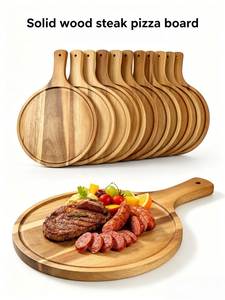 AZ ENTERPRISES AZE-01 Planche à servir en bois durable pour steak et pizza, compatible lave-vaisselle, pour cuisines domestiques et commerciales - Product Image 1