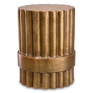 Tables basses et tables d'appoint de luxe, design artistique rustique vintage, plaquées or, texture martelée, pour la décoration de la maison, de l'hôtel, du bureau et du hall. - Product Image 6