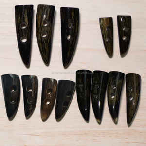 Handcrafted Black Buffalo Horn <b>Toggles</b> Durable Natural Garment Fasteners for Coat Jacket And Clothing At Best Price - Product Image 4