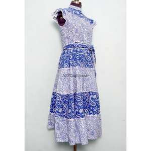 Robes décontractées bohèmes élégantes, mode, 100% coton pur, toutes tailles, vêtements pour femmes, robes à manches longues pour femmes - Product Image 5