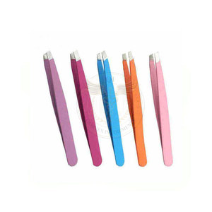 Juego de Pinzas Profesionales para Cejas de Acero Inoxidable con Punta Inclinada - Product Image 6