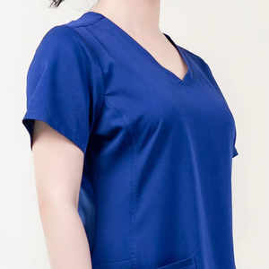 Uniformes Médicos Antiarrugas al por Mayor, Camisa de Lona Elástica para Hombres y Mujeres - Product Image 2