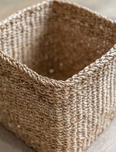<b>Square</b> <b>Basket</b> Seagrass Handmade Storage <b>Basket</b> Wholesale eco-friendly Made Viet Nam - Product Image 6
