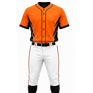 <b>Baseball</b> Uniform Athletic Training Wear Breathable 100% Polyester Moisture-Wicking Quick Dry Comfortable Stylish Men's <b>Baseball</b> - Product Image 4