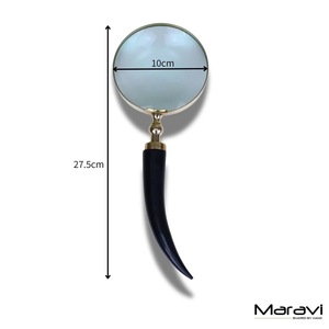 New Buffalo Horn Handle Eco-Friendly Handmade <b>Magnifying</b> Glass for Precision Reading and Classic Vintage Style High Quality - Product Image 1