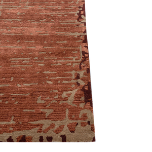 <b>Hand</b> <b>Tufted</b> Wool and Viscose Rust Rectangle <b>Rug</b> Premium Quality Handmade Area <b>Rug</b> - Product Image 4