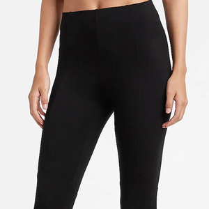 Legging plissé taille haute très élastique pour femme, nouveau design, pantalon de yoga sans couture à devant en V, couleur unie – Grande Vente - Product Image 6