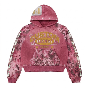 Sudadera con Capucha de Algodón de Fábrica OEM, Sudadera Vintage con Forro Polar, MOQ Bajo, Servicio de Marca Privada - Product Image 6