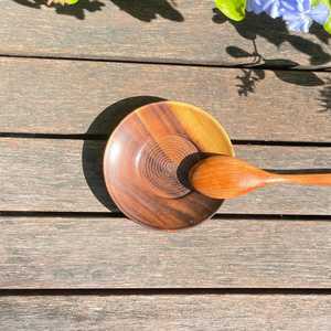 Assiettes en bois pour la cuisine et la salle à manger, assiettes en bois artisanales avec une finition lisse et polie - Product Image 3
