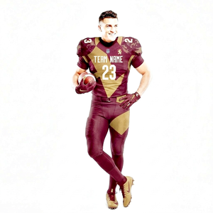 Uniforme de football américain en marron avec couleur kaki, qualité supérieure, respirant, uniforme de football à prix d'usine - Product Image 5