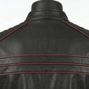New Style <b>Jacket</b> Factory Custom Cowhide Genuine Leather <b>Jacket</b> Men's Fashion Stand Collar <b>Biker</b> <b>Jacket</b> Spring and Autumn - Product Image 6