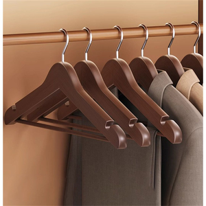 Cintre en bois de qualité supérieure, style et taille personnalisés, design luxueux, cintre en métal pour vêtements, artisanat naturel - Product Image 1