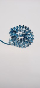 Perles de topaze bleue de Londres naturelle, forme bouton lisse, qualité supérieure, forme unique, 5MM-7MM, pour la fabrication de bijoux, vente en gros - Product Image 3