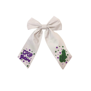 Nouveaux nœuds en perles de rocaille faits main, style mode, avec pinces crocodiles, jolis nœuds perlés faits main, motifs de voiturette de golf - Product Image 3