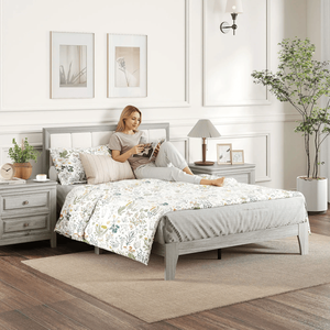 Base letto matrimoniale personalizzabile con telaio in legno imbottito regolabile, rivestimento in morbida pelle PU e funzioni contenitore per camera da letto - Product Image 4