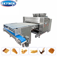 Nouvelle ligne d'extrusion automatique de biscuits pour la production de bâtonnets alimentaires, de Pocky fourrés au chocolat et de bretzels, avec fonction de trempage