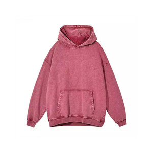 Sweat à capuche 100% Coton délavé à l'acide, style vintage, série High Street - Product Image 3