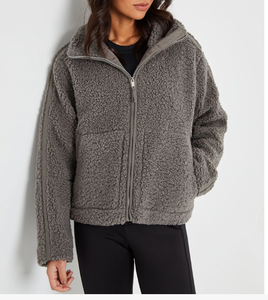 Sweat-shirt pull-over à manches longues, col demi-zip, coupe oversize à épaules tombantes, personnalisable avec logo brodé, pour femme, prix de gros - Product Image 6