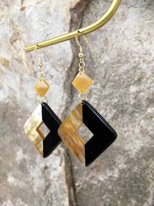 Pendientes de Cuerno con Forma Personalizada, Hechos a Mano, con Tacto Real, de TIMELESS CRAFT, para Niñas y Mujeres - Producto de la Mejor Calidad - Product Image 2