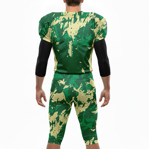 Conjuntos de Uniformes de Fútbol Americano Cortos y Transpirables de Alta Calidad, Sublimación Personalizada, para Adultos, Niños y Jóvenes, 100% - Product Image 3